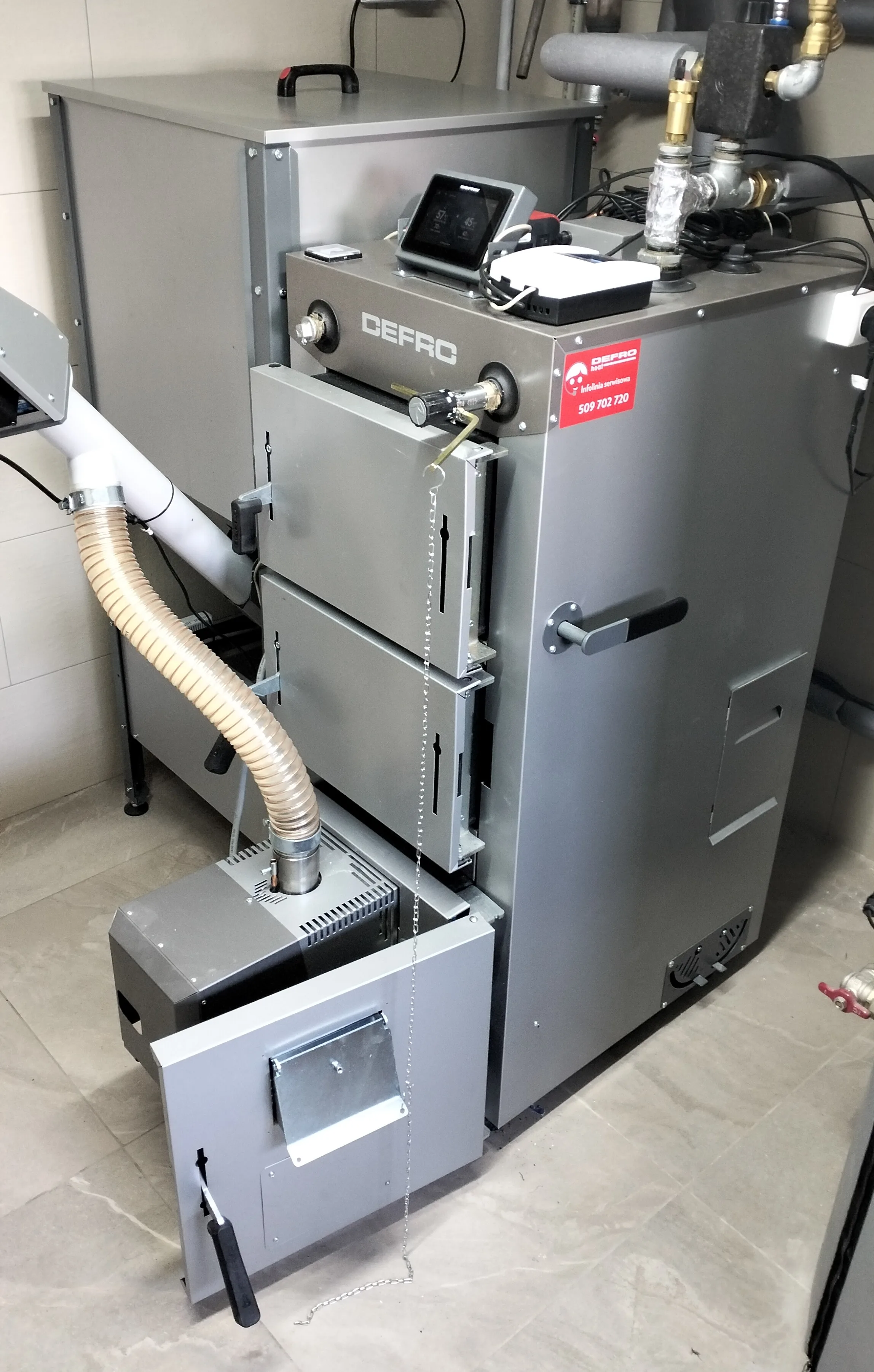 Kotłownia z kotłem Defro Firewood Duo 15 kW, zdjęcie 4