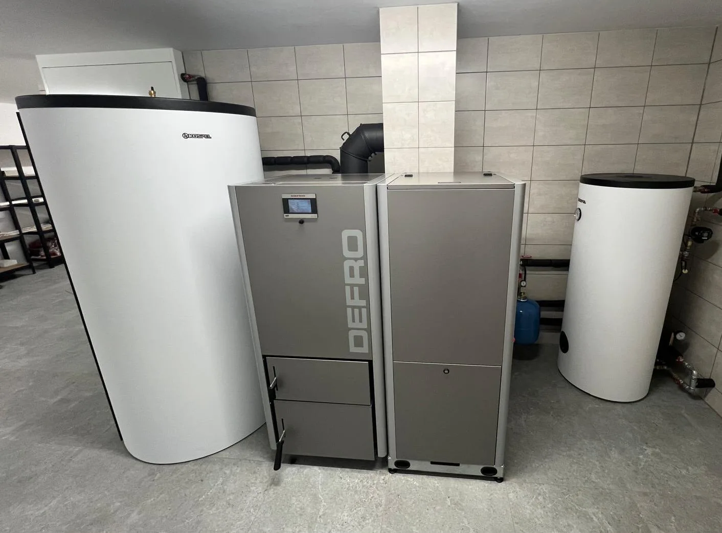 Kotłownia z kotłem Defro Gamma 25 kW